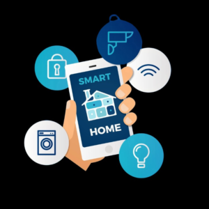 Smartphone da cui si comandano i vari elettrodomestici collegati smart. Domotica, robotica, anziani e tecnologia