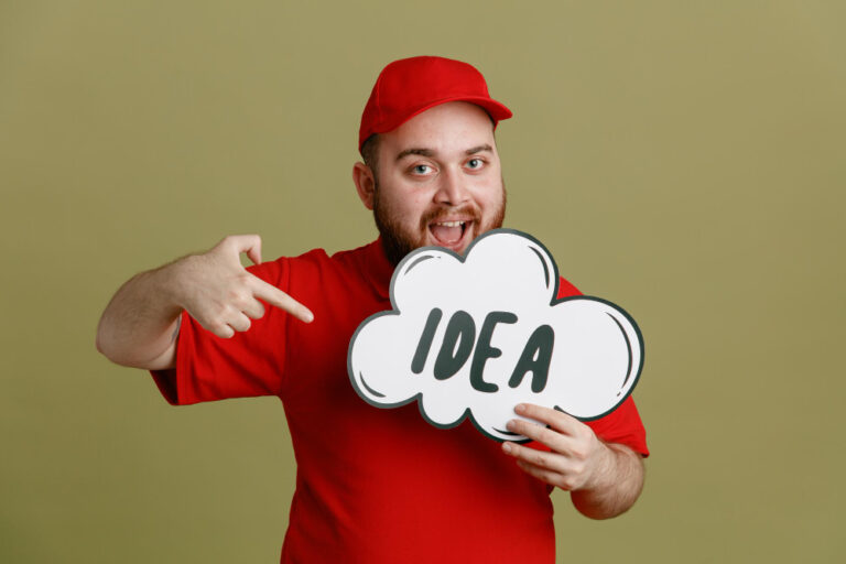 Idee e spunti. Ragazzo con idee