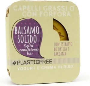 Balsamo solido per capelli grassi o con forfora