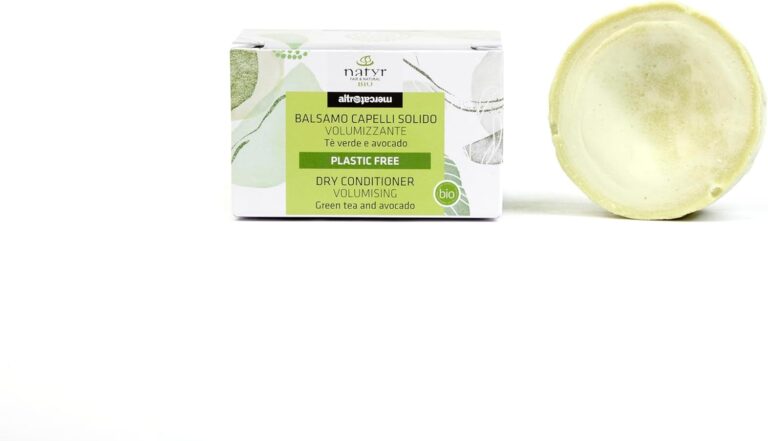 Balsamo capelli solido - volumizzante - tè verde e Avocado - 50 gr - bio