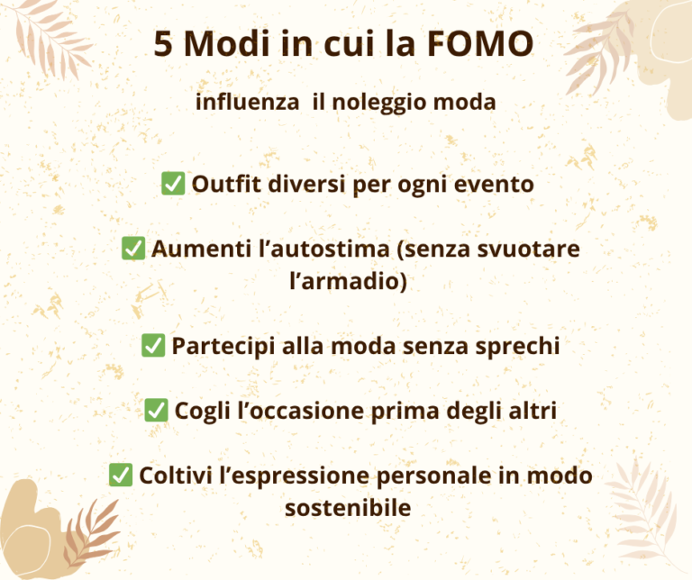 FOMO nel fashion renting