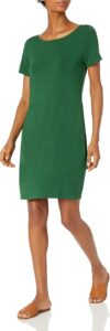 Moda sostenibile - Amazon Essentials Abito al Ginocchio in Jersey con Scollo a Ballerina sulla Schiena dalla vestibilità Regolare (precedentemente Daily Ritual) Donna