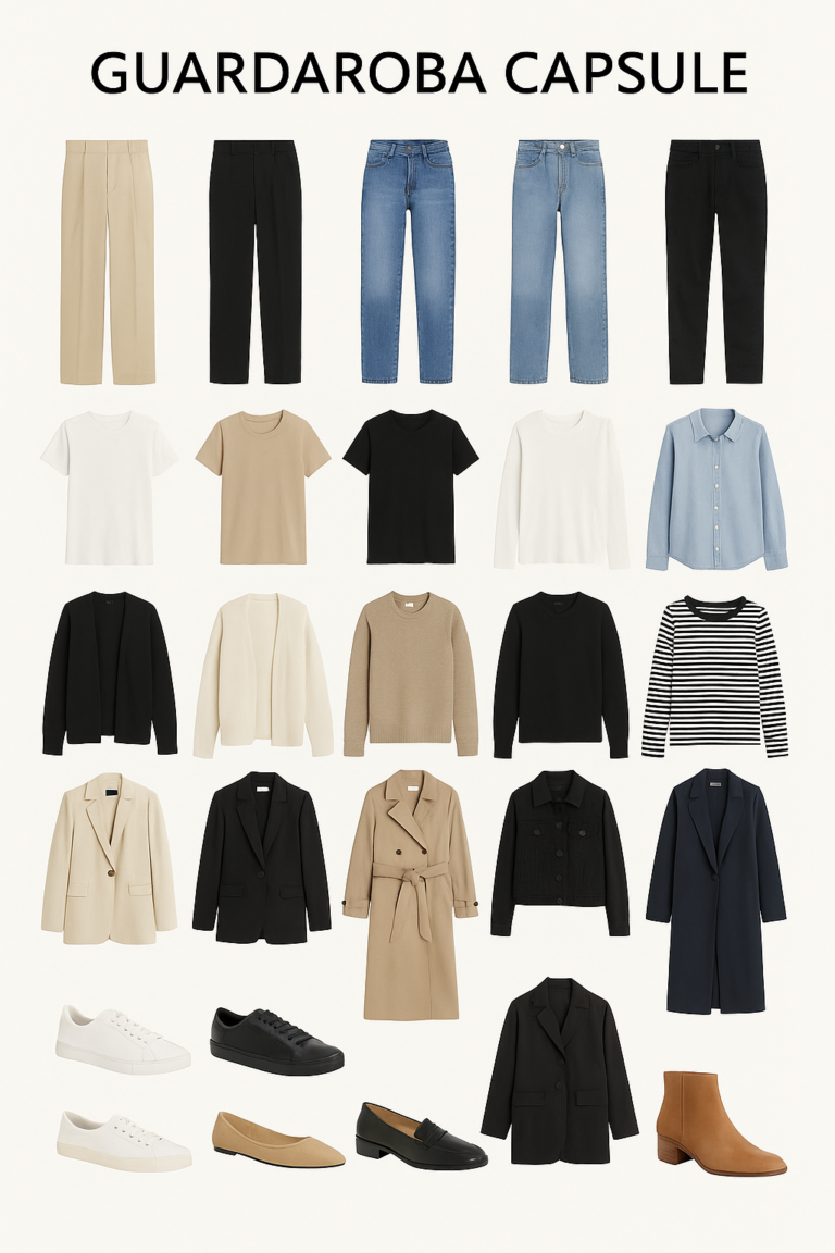 Guardaroba capsule - Moda sostenibile - Capi di abbigliamento essenziali