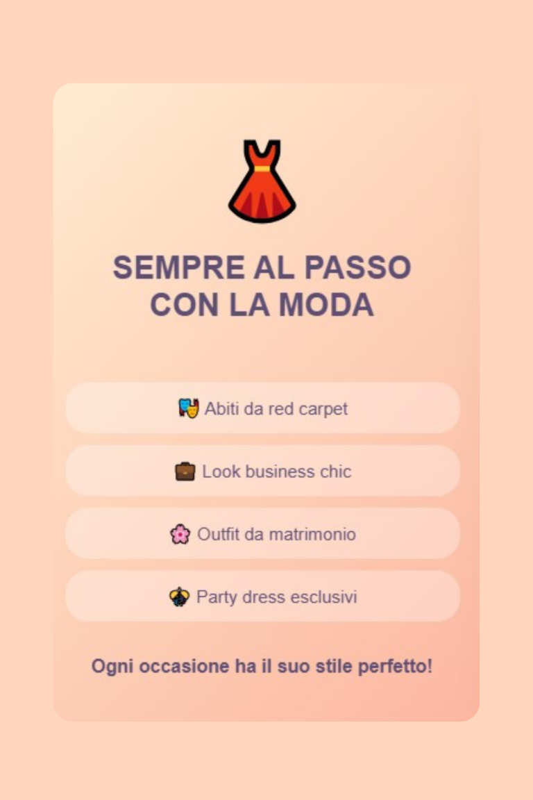 Moda sostenibile - Noleggio abiti usati - Fashion rental -